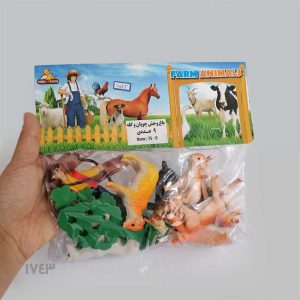 ست فیگور حیوانات اهلی ۹ عددی (همراه با چوپان)