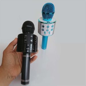 میکروفون بلوتوثی کارائوکه حرفه‌ای | قابلیت ضبط، ریمیکس و کاهش نویز (سازگار با اندروید و iOS) مشکی
