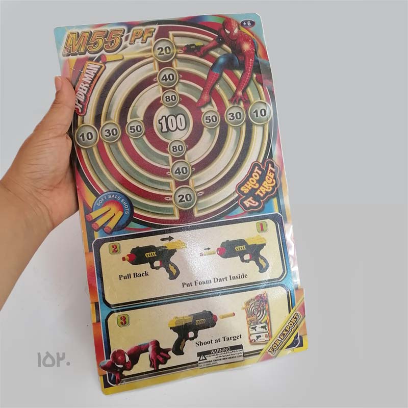 تفنگ بادی اسباببازی اسپایدرمن مدل M55 PF با تیر فومی بیخطر - Image 2